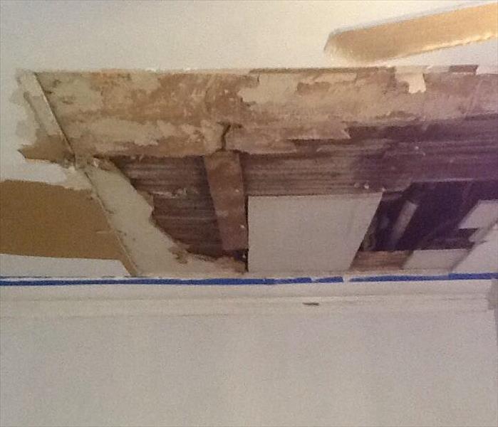 Damaged ceiling